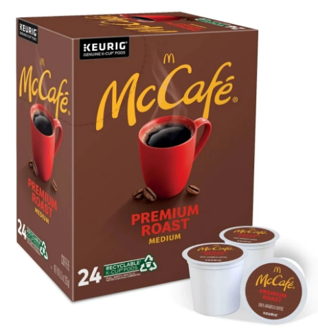 McCaf Keurig k cup Premium Roast Medium Roast 24 pods box