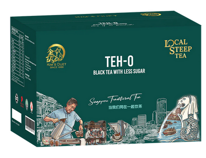 Kim's Duet Tea Bag, Teh-O, 10 sachets/box