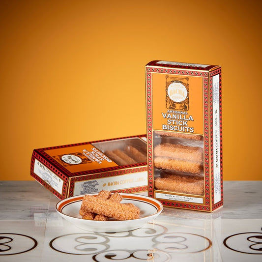Bacha Vanilla Stick Biscuit, 150 grams