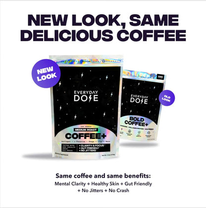 Everyday Dose Premium Adaptogenic Mushroom Coffee, Mild Roast