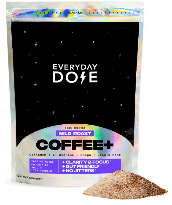 Everyday Dose Premium Adaptogenic Mushroom Coffee, Mild Roast