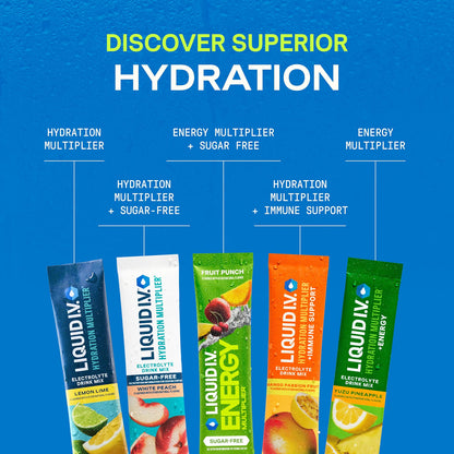 Liquid I.V. Electrolyte Powder, Innovation Favorites Variety Pack, 16 sticks/bag