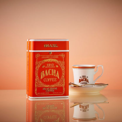 Bacha São Silvestre Ground Beans, 250g/can