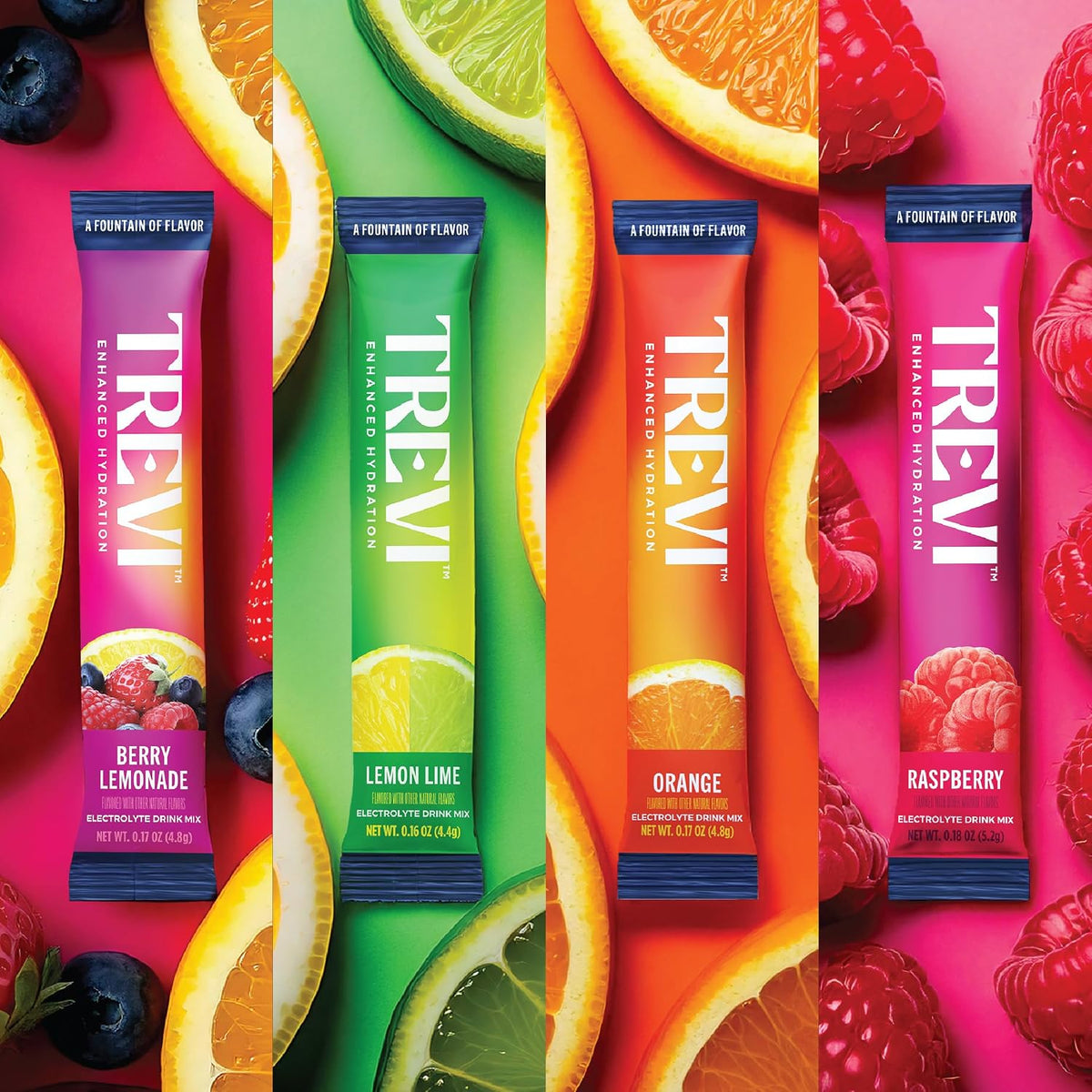 TREVI Sugar Free Electrolyte Mix Classic Variety Pack, 28 packets/bag