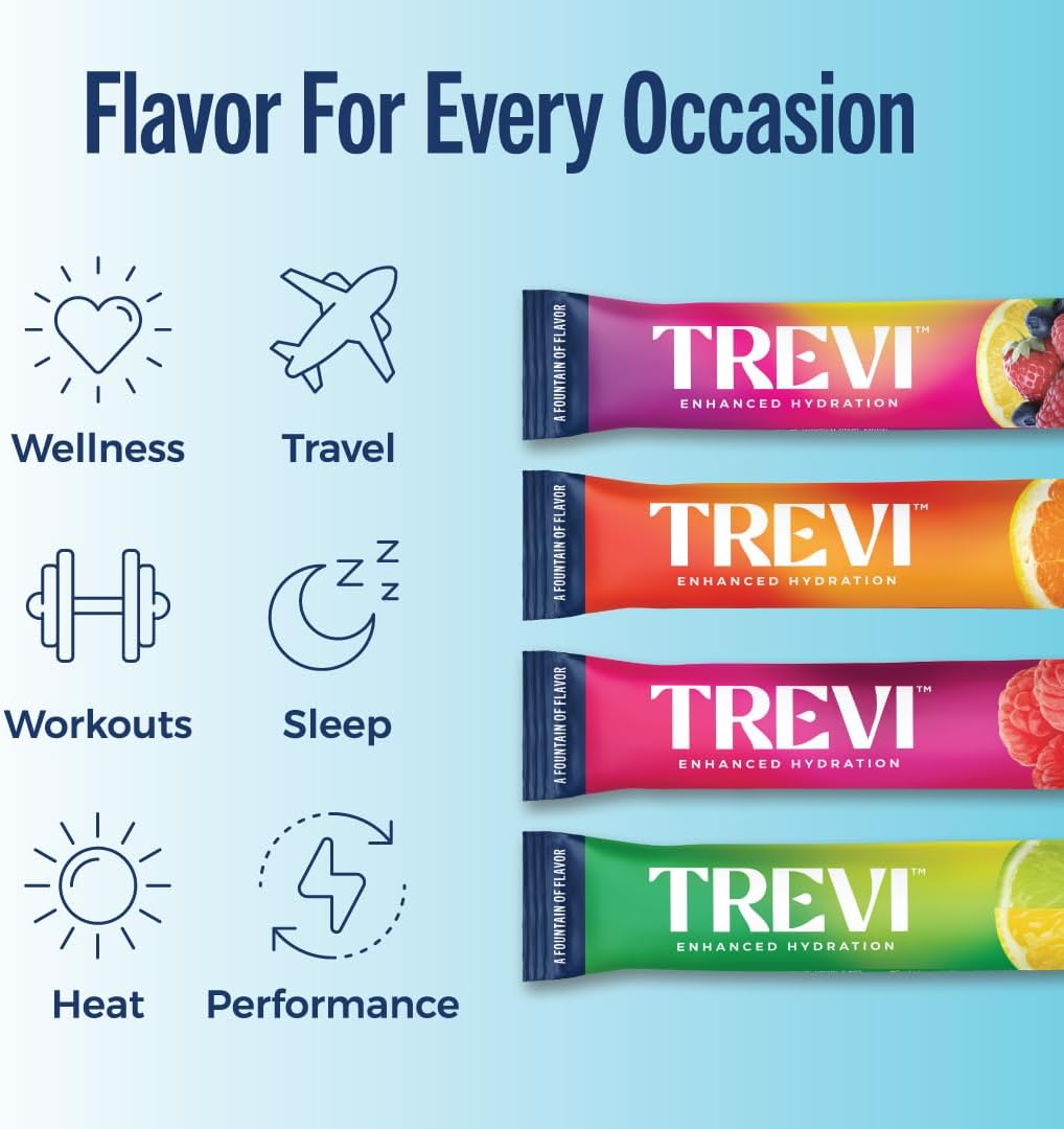 TREVI Sugar Free Electrolyte Mix Classic Variety Pack, 28 packets/bag