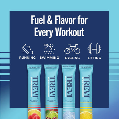 TREVI Sport Sugar Free Electrolyte Mix Variety Pack, 20 packets/bag